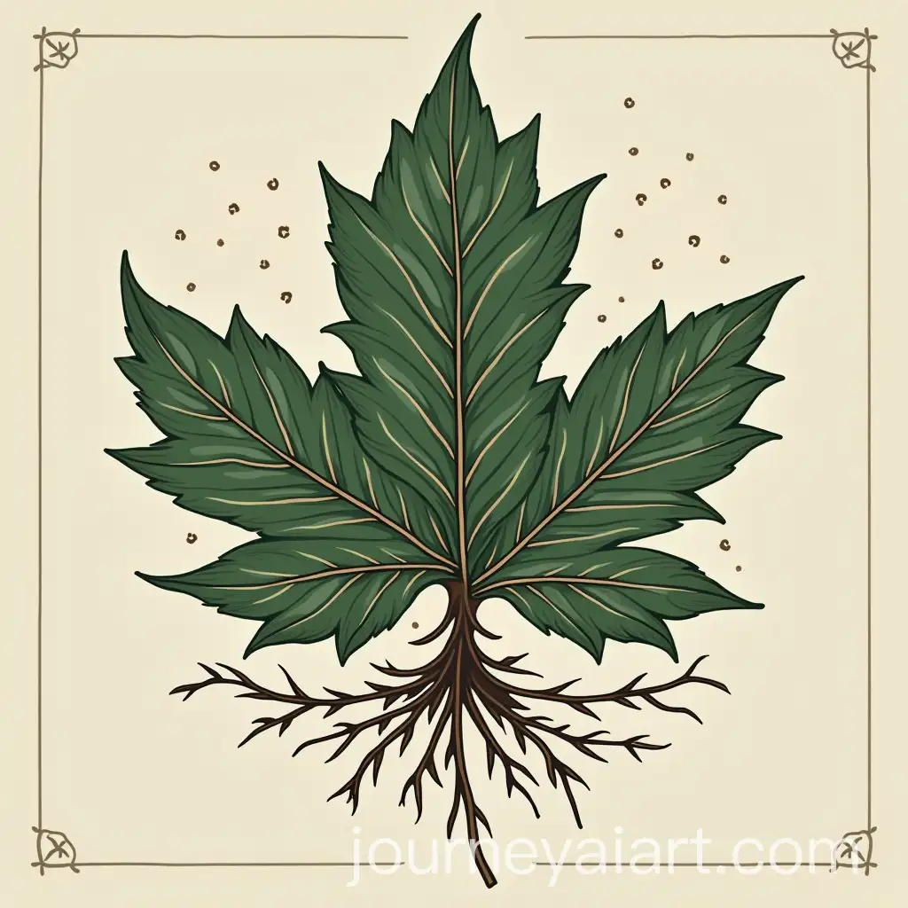 Lyrics-Logo-with-LeafCovered-Design-and-Artistic-Symbolism