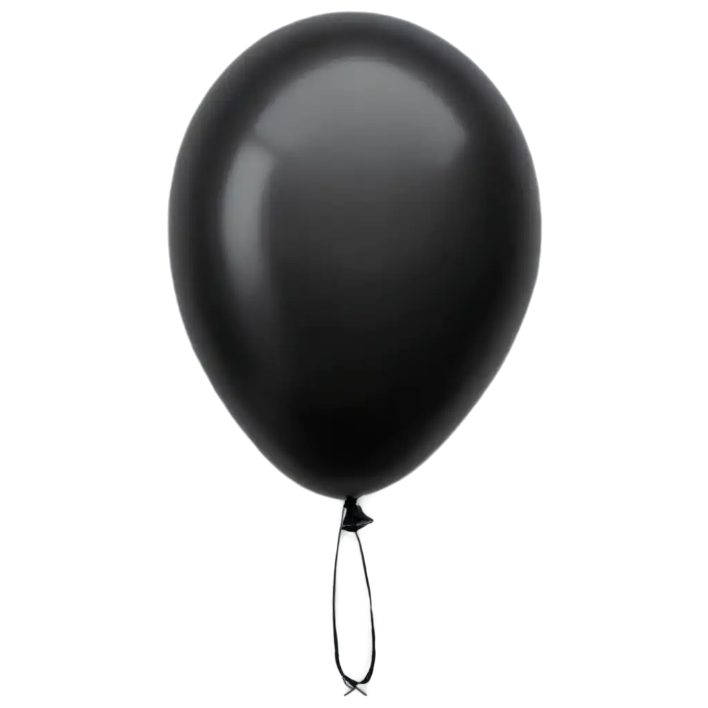 Black-Balloon-PNG-Image-for-Creative-Projects-and-Designs