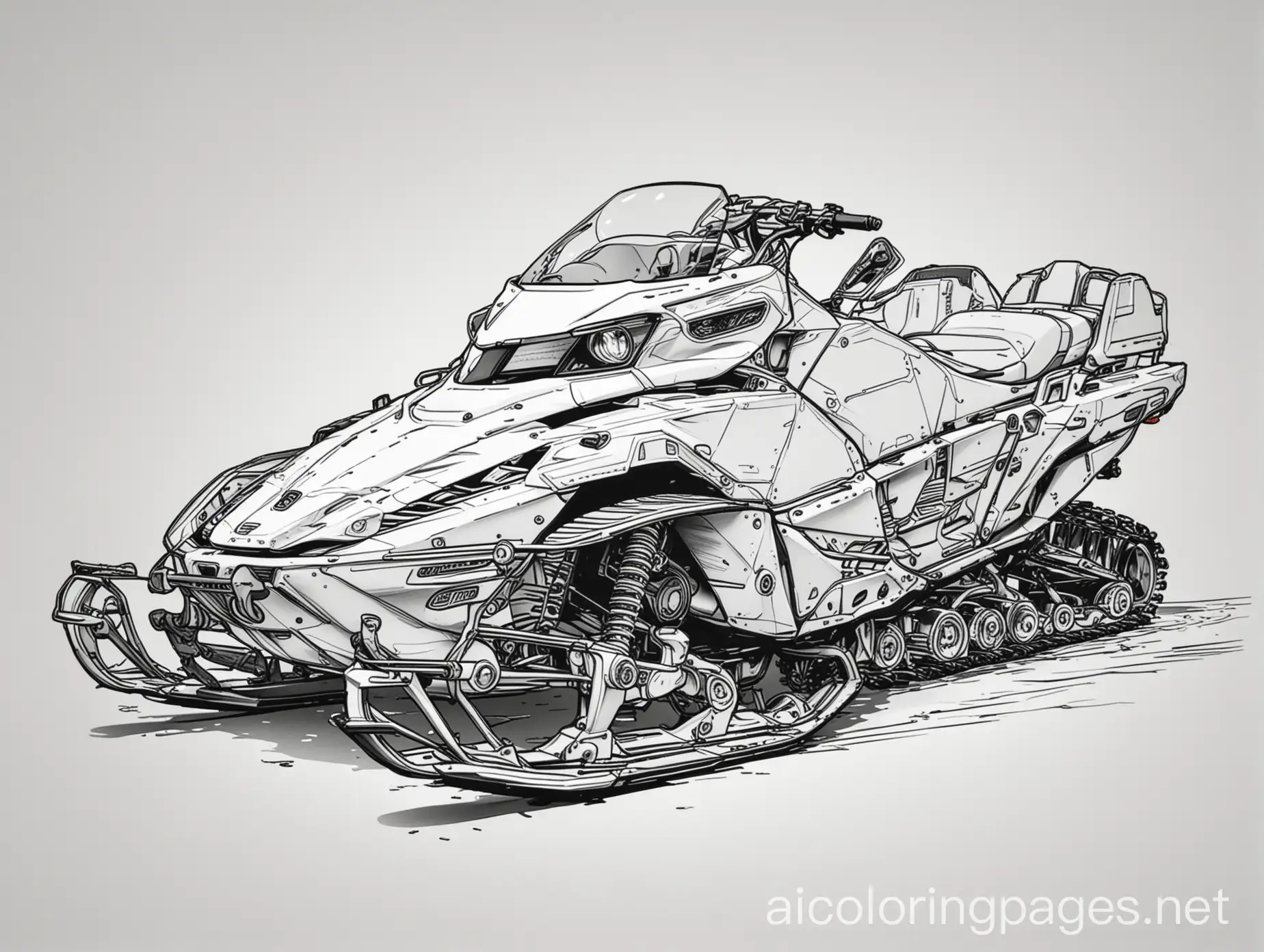 Cyberpunk-Snowmobile-Coloring-Page-for-Kids