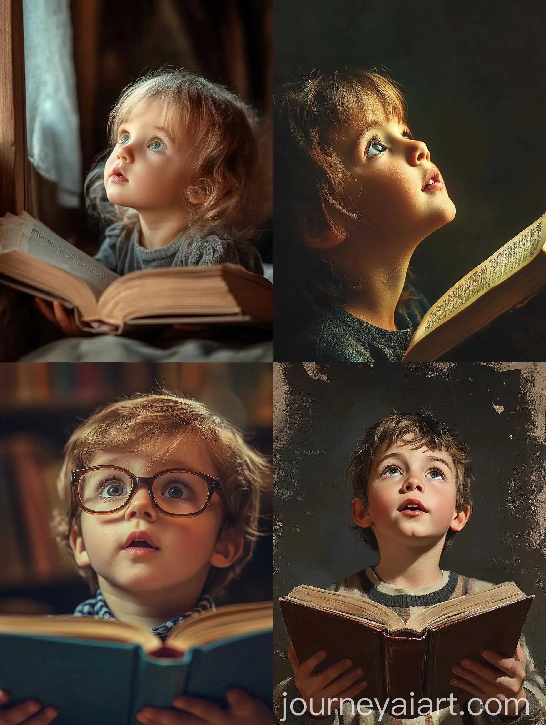 Curious-Child-Imagining-a-Story-from-a-Book