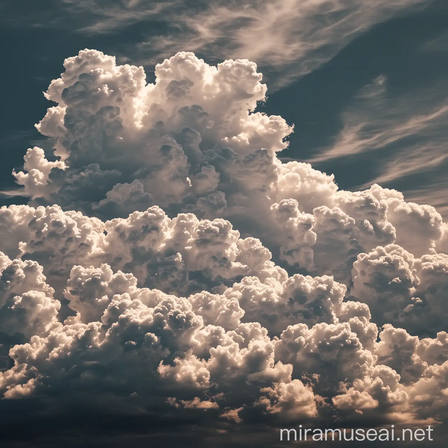 Dramatic Sunset Sky with Clouds