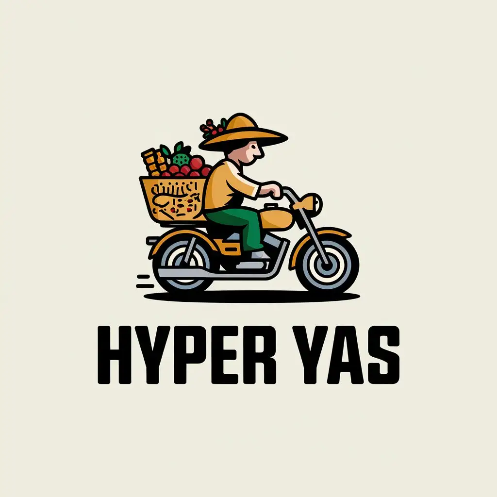 LOGO-Design-For-Hyper-Yas-Motorcyclist-with-Casket-Hat-Fruit-Basket-and-Snacks