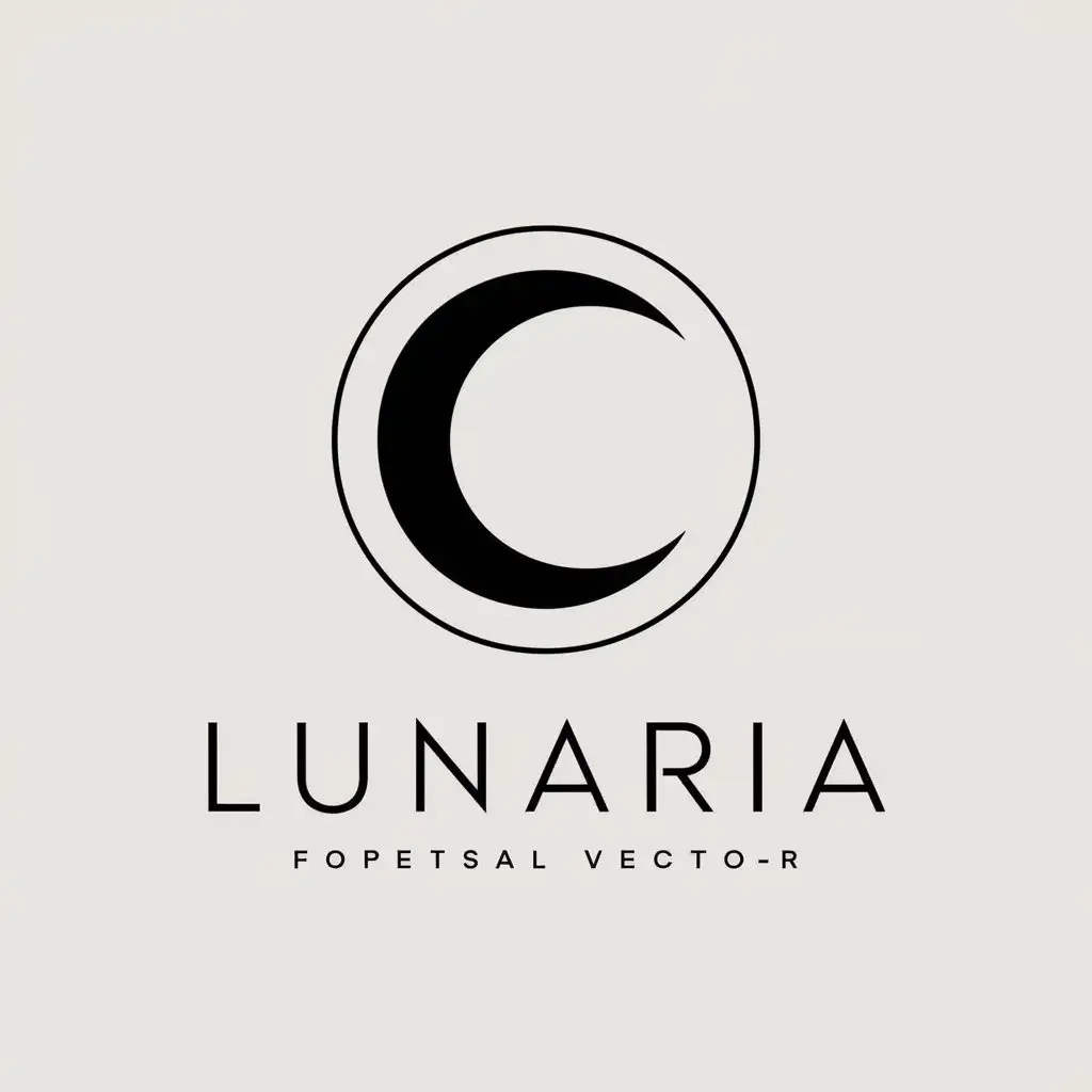 LOGO-Design-for-Lunaria-Minimalistic-Vector-Logo-with-Luna-Symbol-for-Versatile-Use