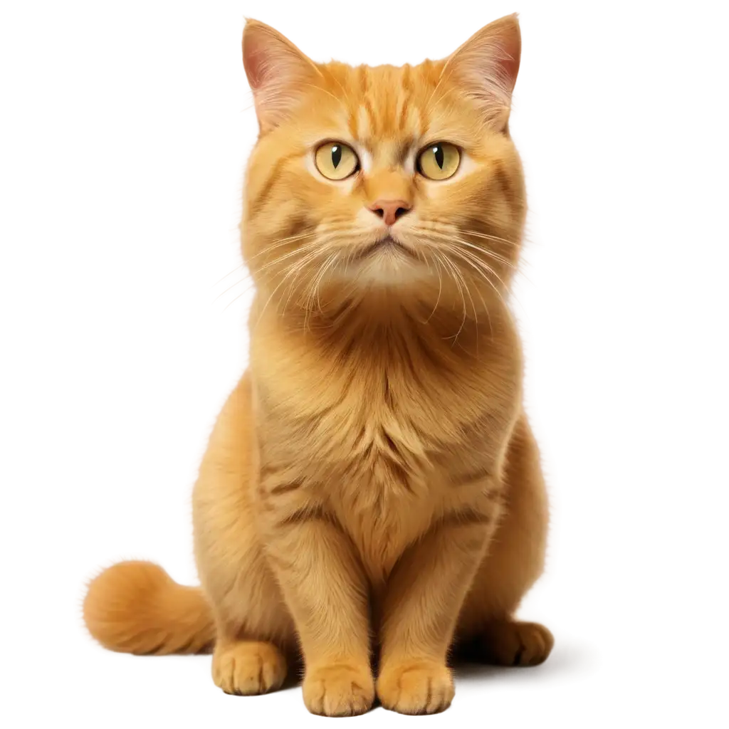 Yellow-Cat-PNG-Image-HighQuality-Transparent-Artwork-for-Versatile-Use