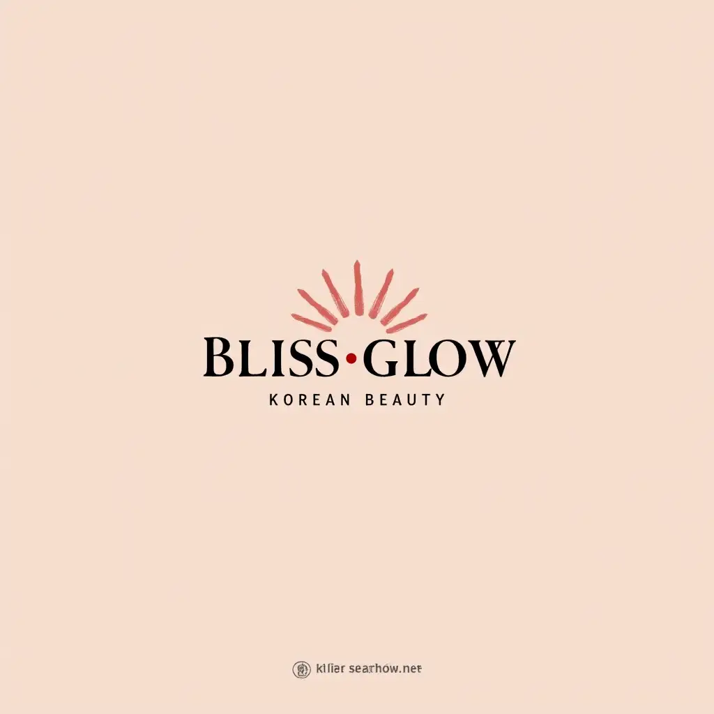 Make me a logo with the name Bliss Glow Korean Beauty