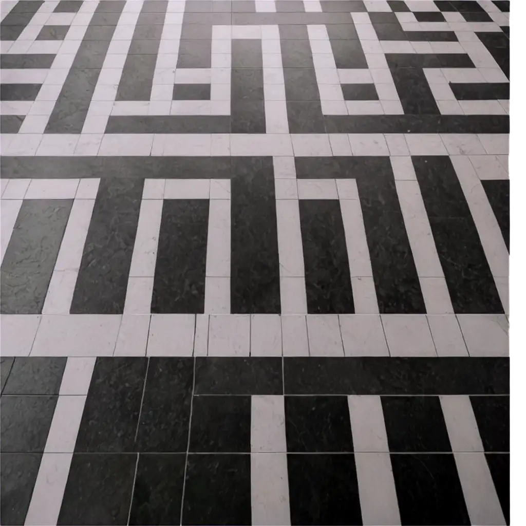 Black-and-White-Tiles-Floor-PNG-Image-for-HighQuality-Design-Use