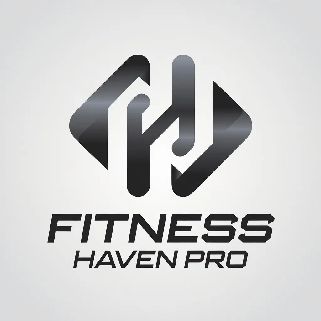 LOGO Design for Fitness Haven Pro Vector Logo with Text and Complex Symbol for Sports Fitness Industry