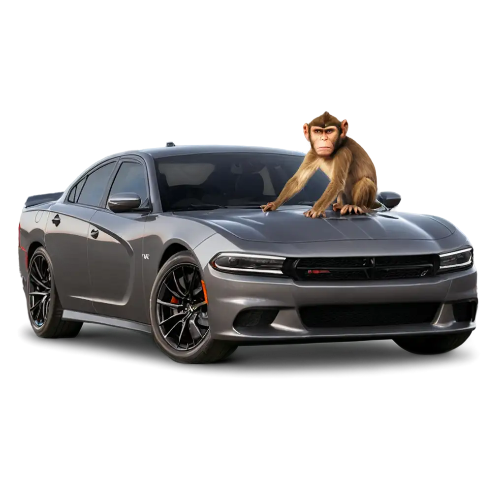 PNG-Image-Monkey-Driving-Dodge-Charger-Hellcat