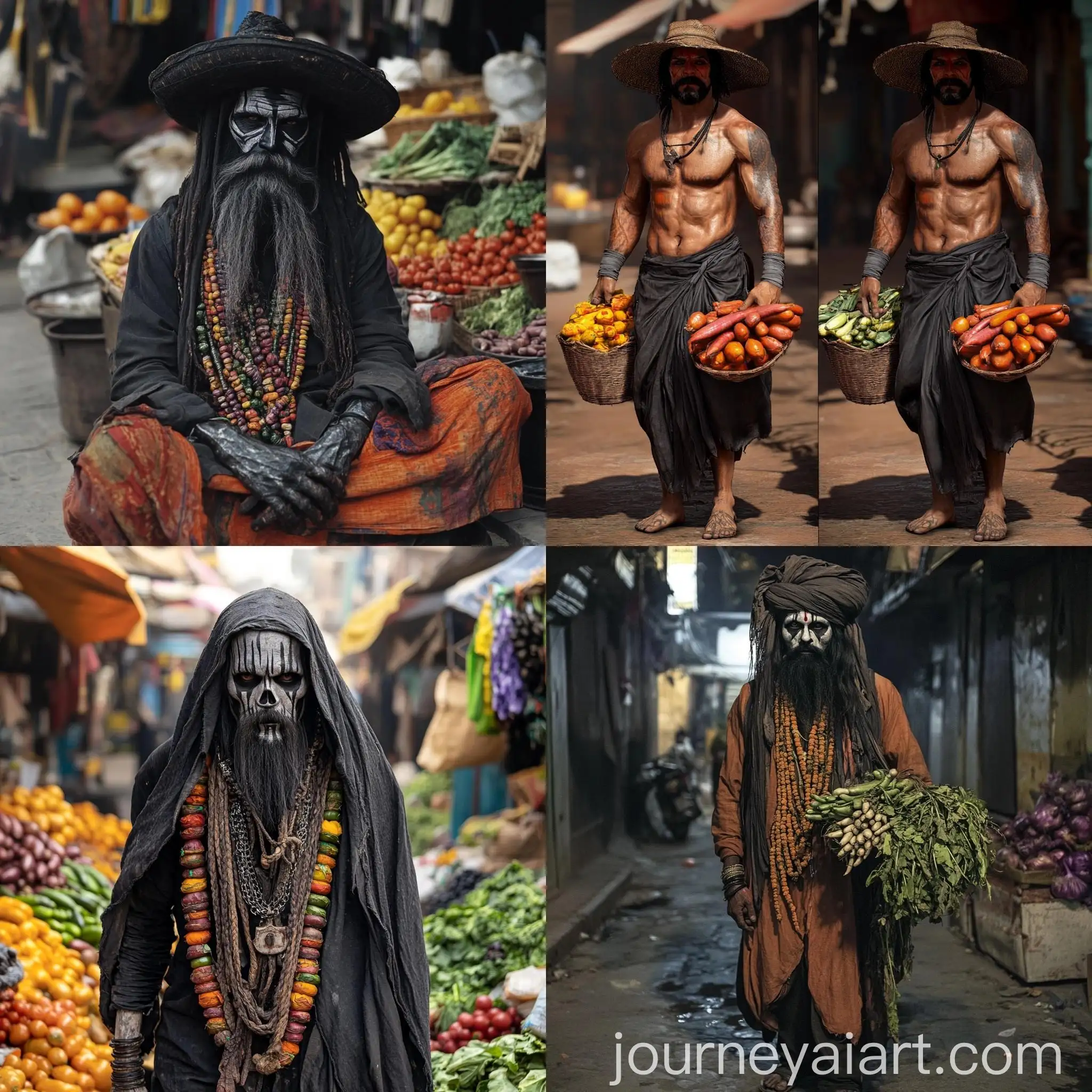 Indian-Vegetable-Seller-in-Traditional-Attire