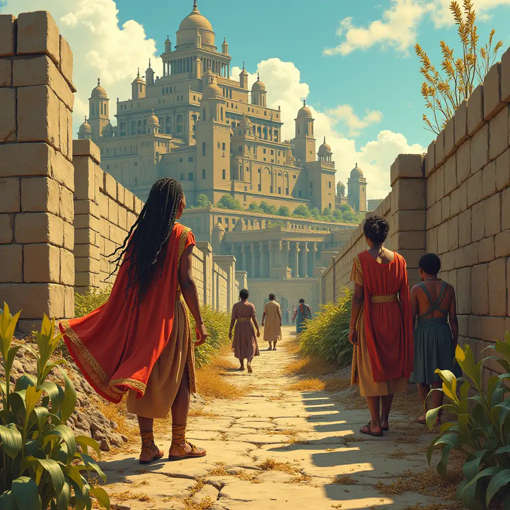 COMIC PIcture.Then came the laws.nnShe demanded more crops, more gold, more labor. She built high walls around her palace of stone and iron, separating herself from us as though we were animals beneath her.nnWhen the people objected, she made an example of them.