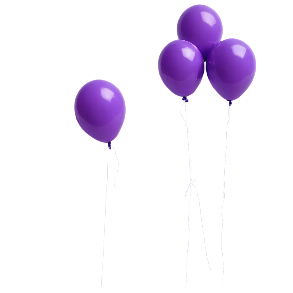 Vivid-Purple-Balloons-PNG-Image-Enhance-Your-Design-with-HighQuality-Transparency