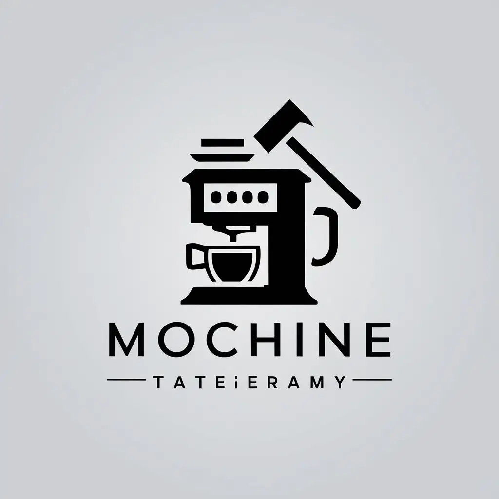 LOGO Design for J Coffee Machine with Sledgehammer Theme