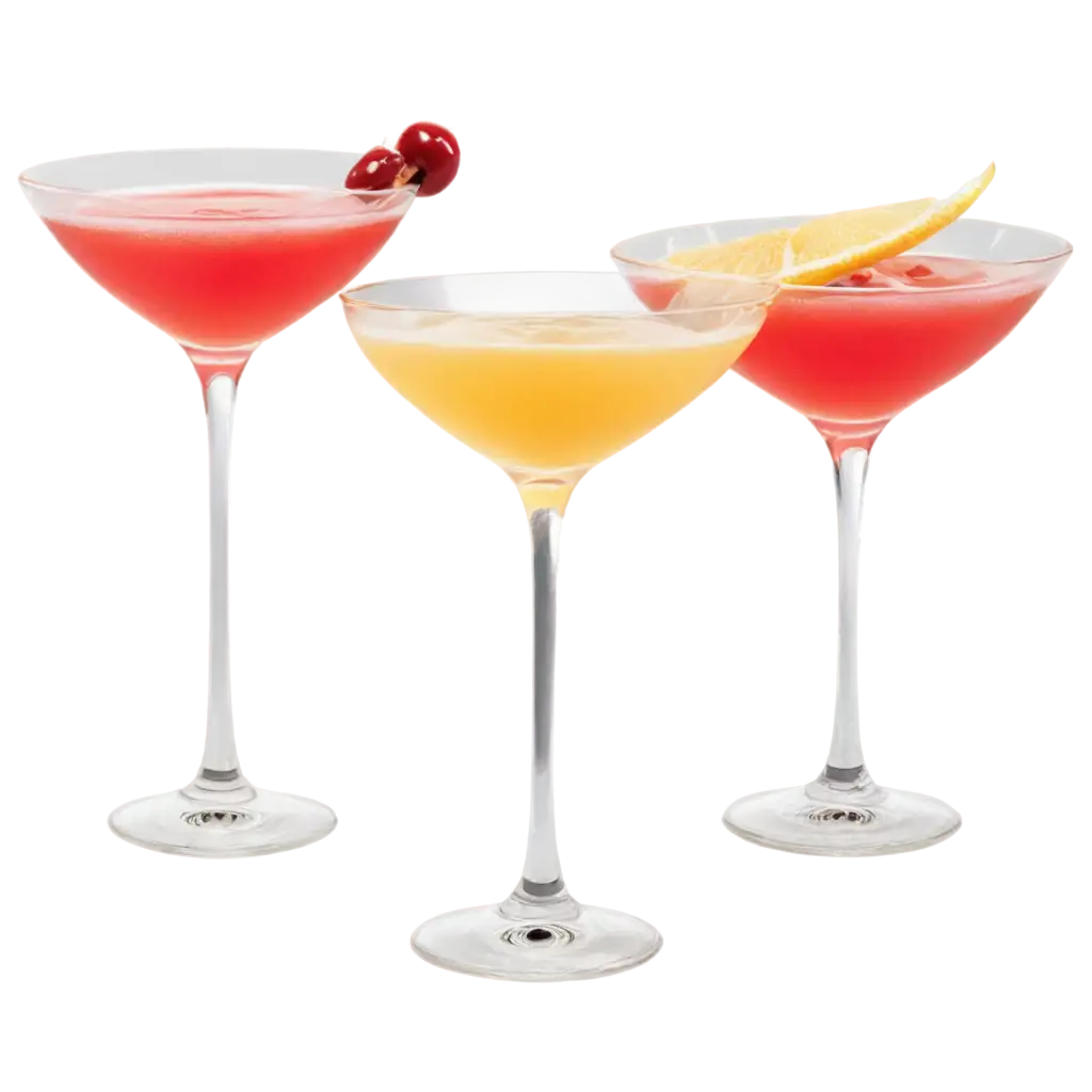Classic-CocktailPNG-Image-Optimization-Glasses-PNG-Image-with-Vibrant-Drinks-and-Garnishes-for-HighQuality-Visuals