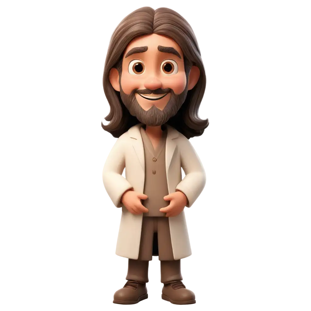 Cute-3D-Stylized-Jesus-Christ-PNG-Illustration-with-Joyful-Expression-and-Exaggerated-Features