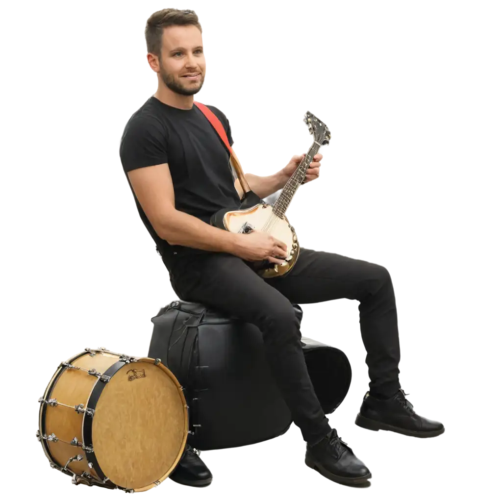 Musicians-Drum-Instrument-and-Guitar-PNG-Image-for-HighQuality-Visual-Use