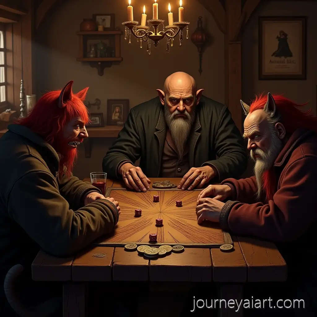 Dark-Fantasy-TavernCozy-17thcentury-tavern-game-Scene-with-RedHaired-Brothers-and-Fantasy-Characters-Playing-Backgammon