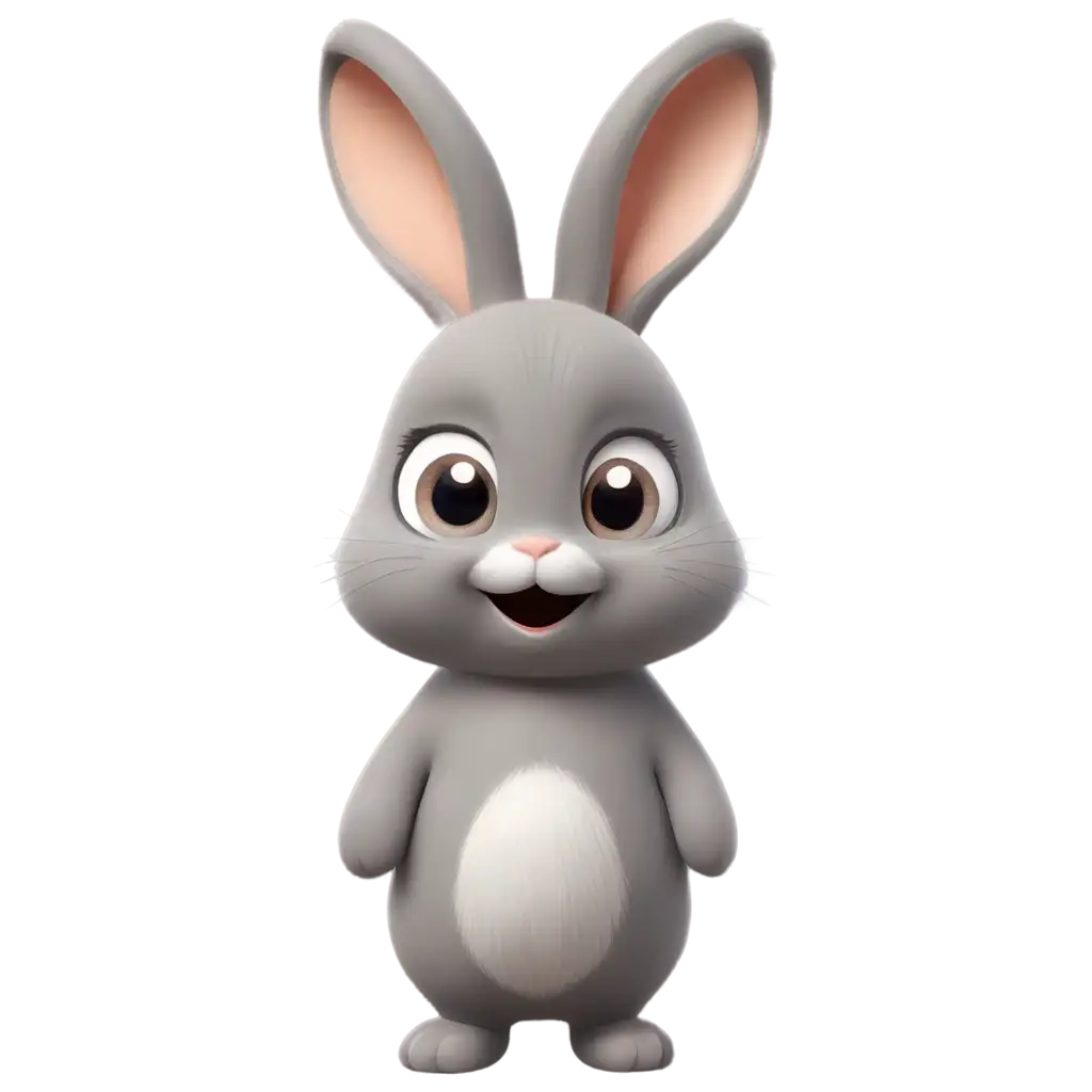 Cute-Grey-Bunny-Cartoon-PNG-Image-Adorable-Art-for-Online-Presence