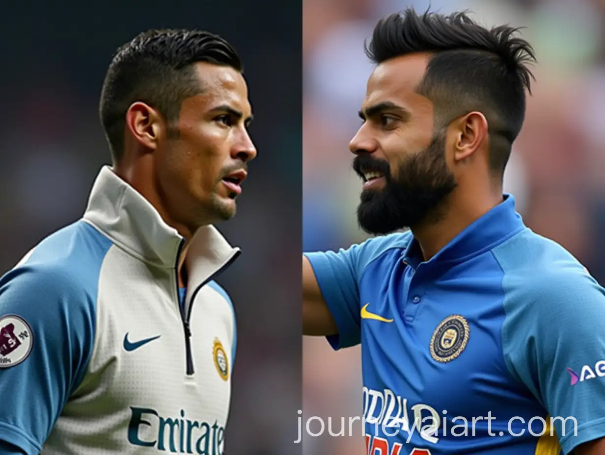 Ronaldo-and-Virat-Kohli-Competing-in-an-Epic-Showdown