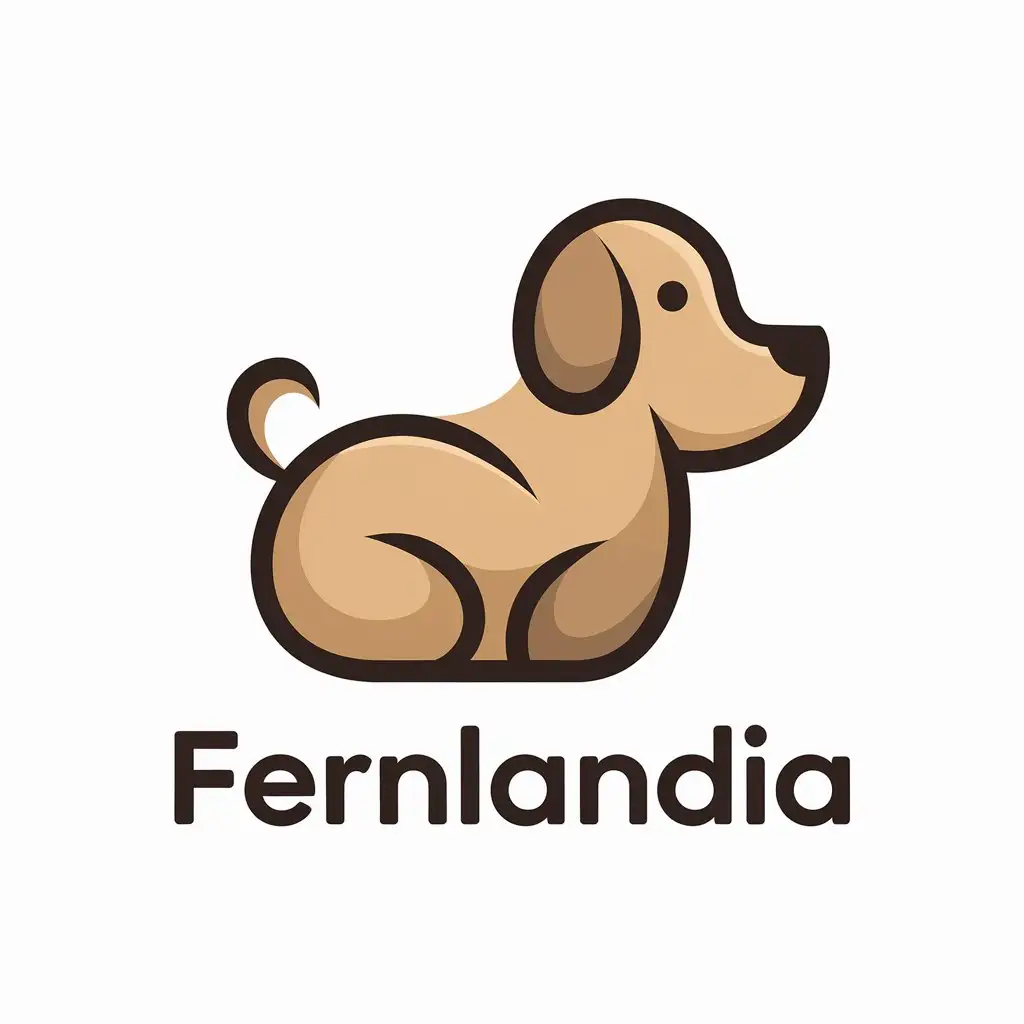 LOGO-Design-for-Fernlandia-Cozy-and-Cute-Pet-Animal-Theme