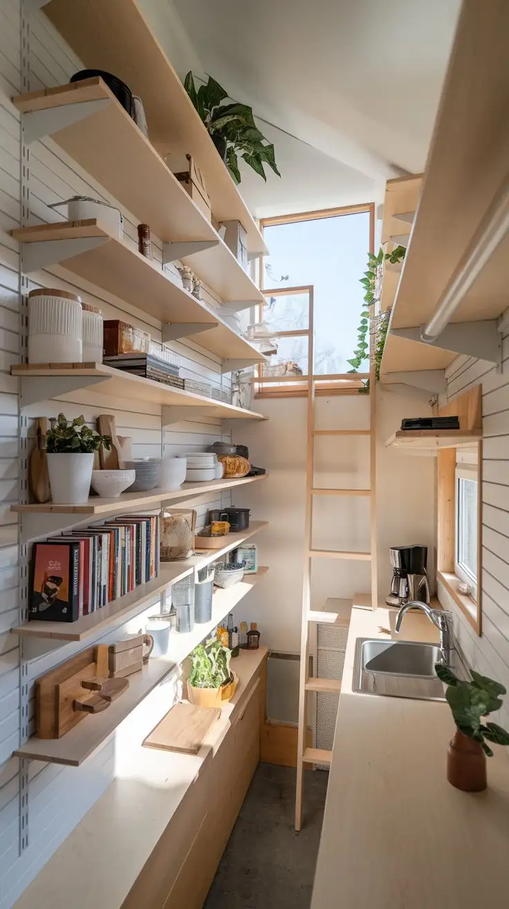 Tiny-House-Kitchen-with-Vertical-Storage-and-Natural-Light