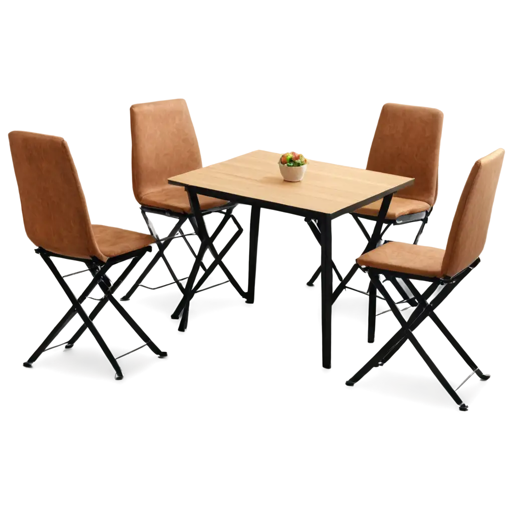 Multiple-Chair-Table-Restaurant-PNG-Image-for-Versatile-Design-Applications