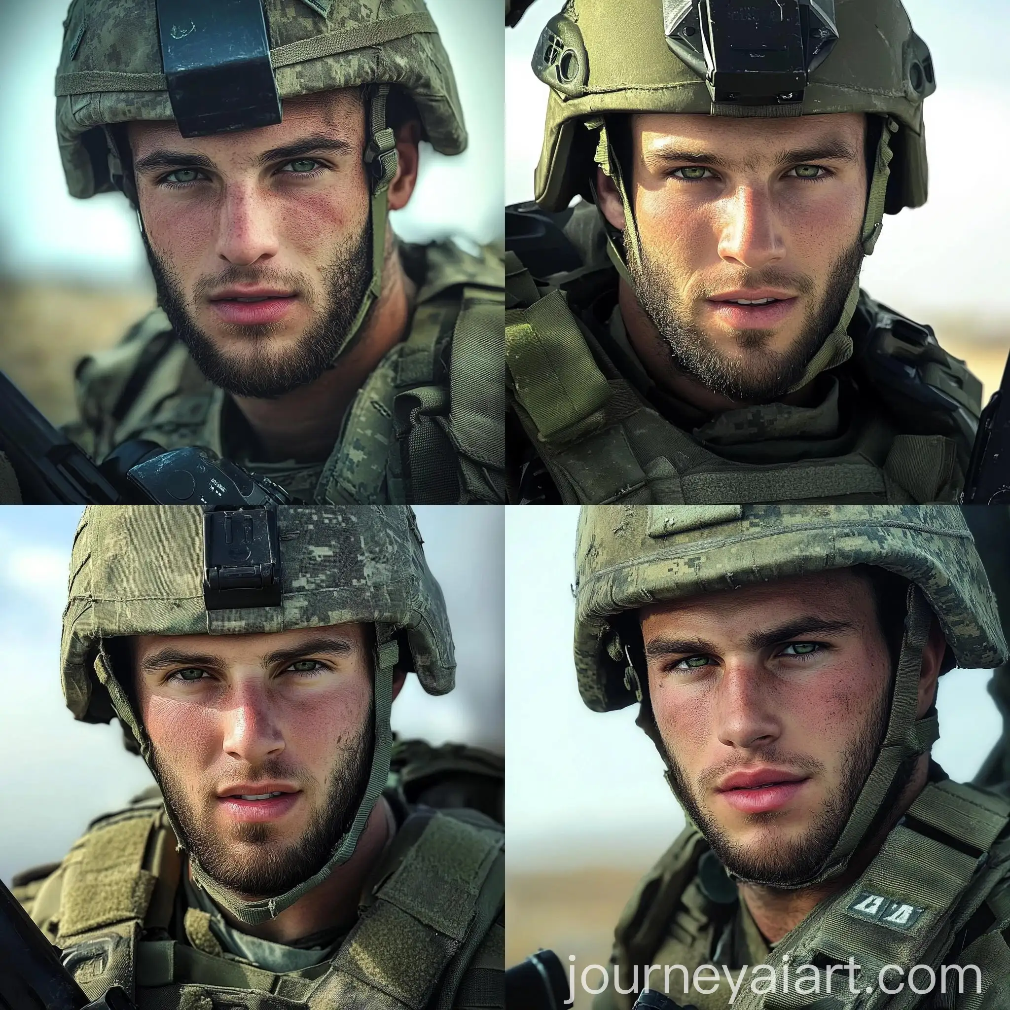 Serious-Soldier-with-Green-Eyes-and-Rifle