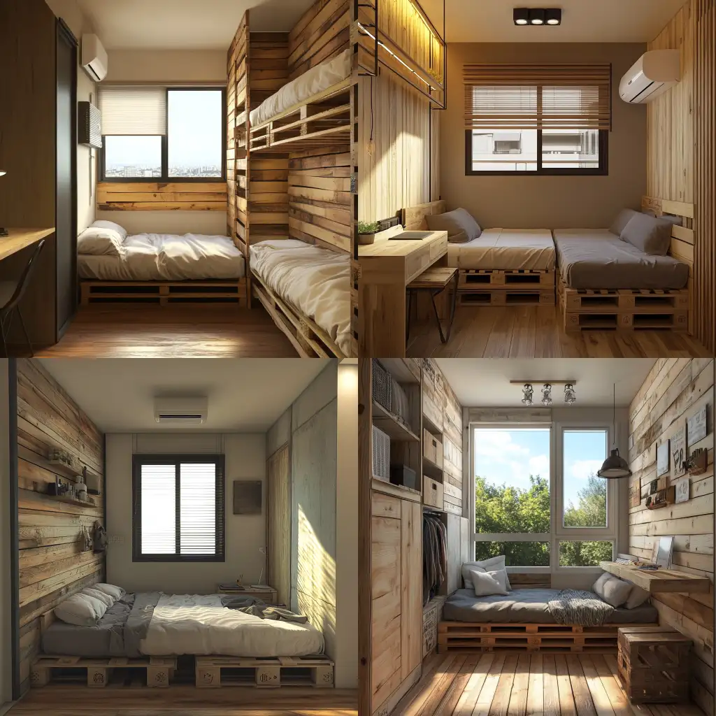 Room-Design-with-Recycled-Wood-Pallets-Window-and-Furniture-Layout