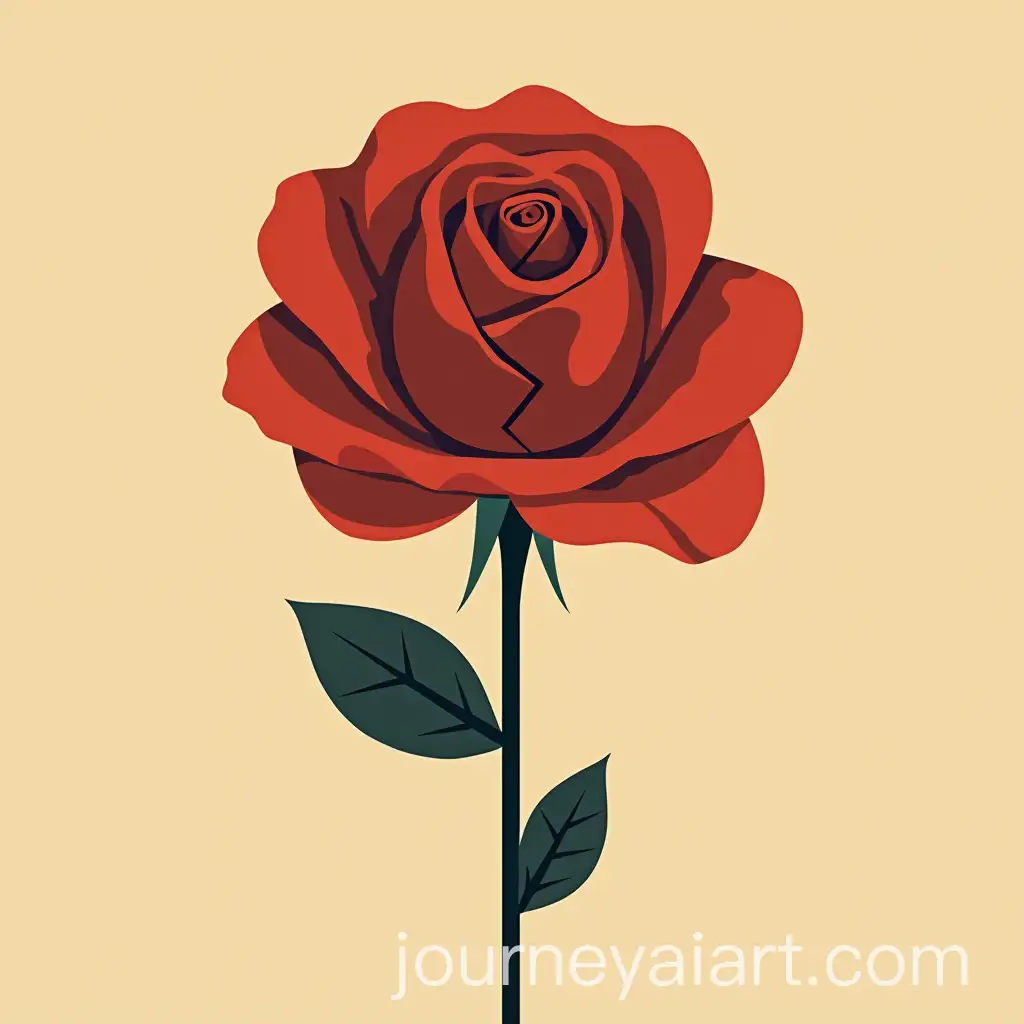 Minimalist-Flat-Vector-Logo-Featuring-a-Rose-and-Broken-Cycle-Symbol