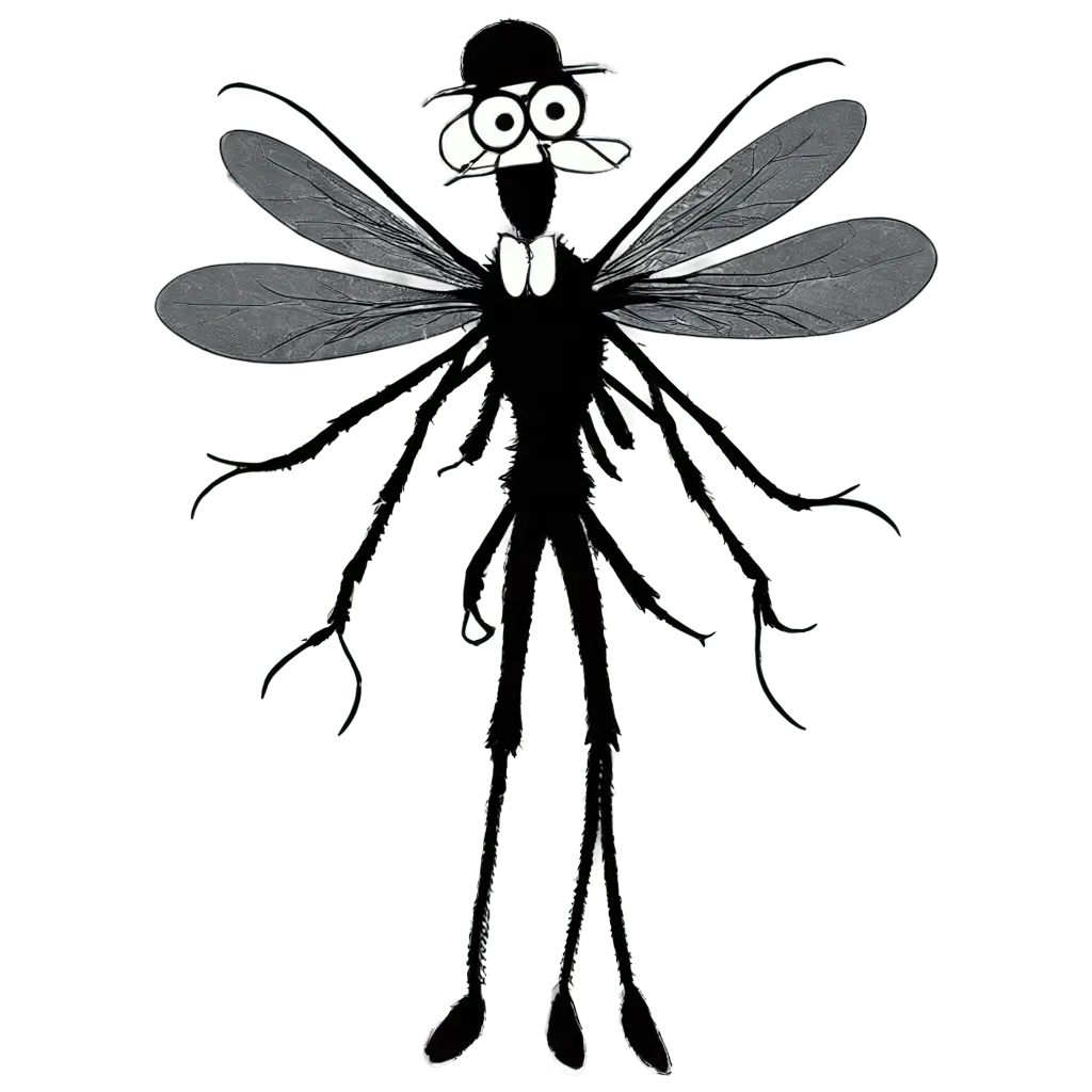 Mosquito-Rapper-PNG-Image-Capturing-the-Essence-in-Black-and-White