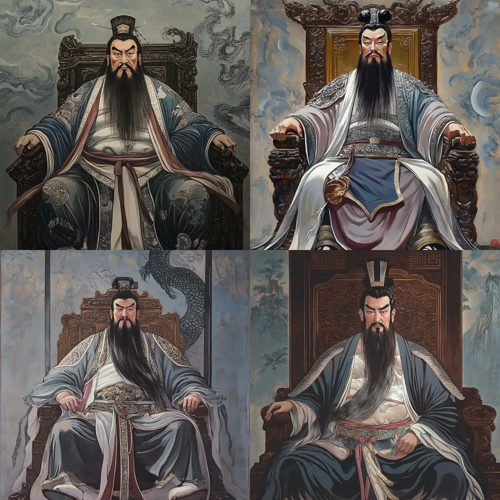 Full-Body-Portrait-of-a-Chinese-Emperor-in-Imperial-Palace