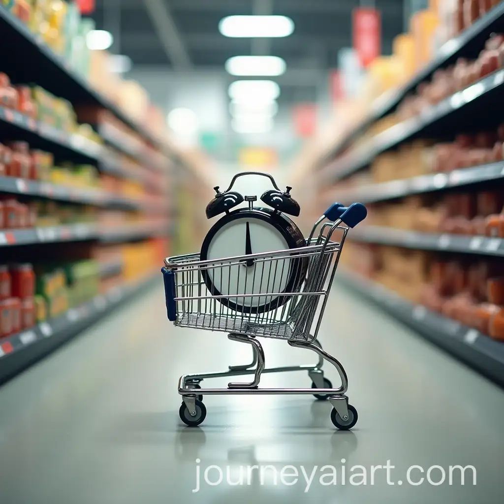 Shopping-Cart-Racing-Through-Supermarket-AislesAI-Art-Prompt-Expansion-with-Urgent-Hour-Bell