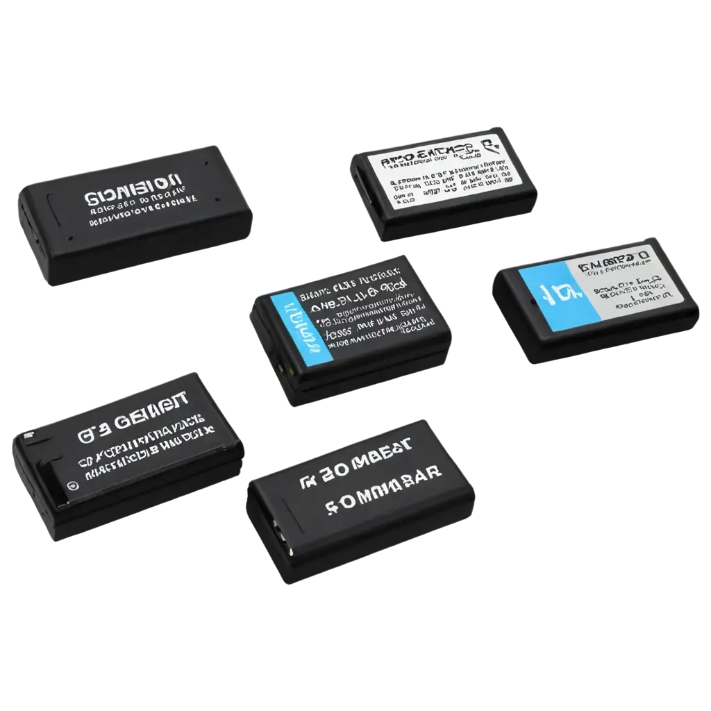 HighQuality-PNG-Image-of-Various-Brand-Camera-Batteries-Enhance-Your-Visual-Content-with-Clarity