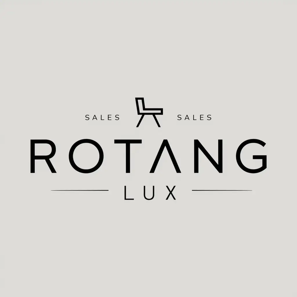 LOGO-Design-For-ROTANG-LUX-Minimalistic-Furniture-Symbol-for-Sales-Industry