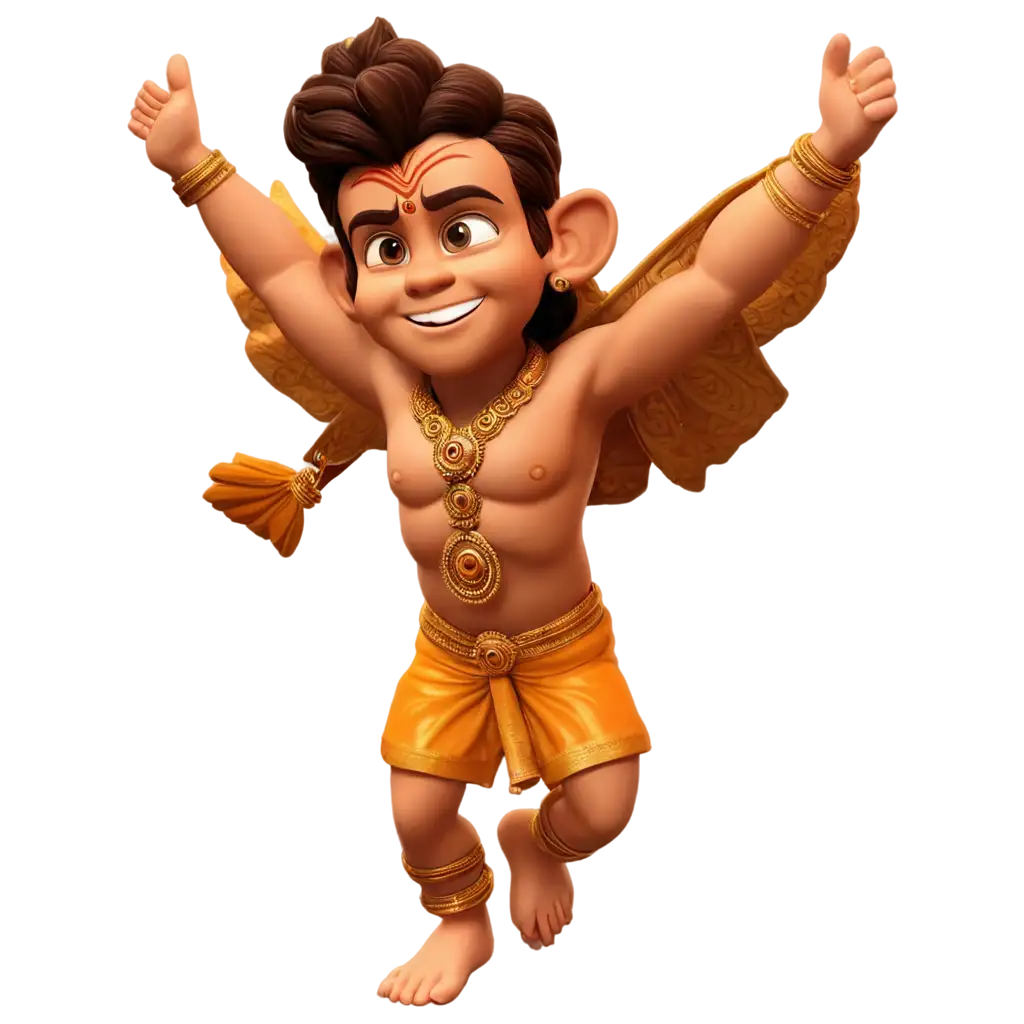 3D-Flying-Little-Lord-Hanuman-PNG-Image-for-Spiritual-and-Creative-Projects