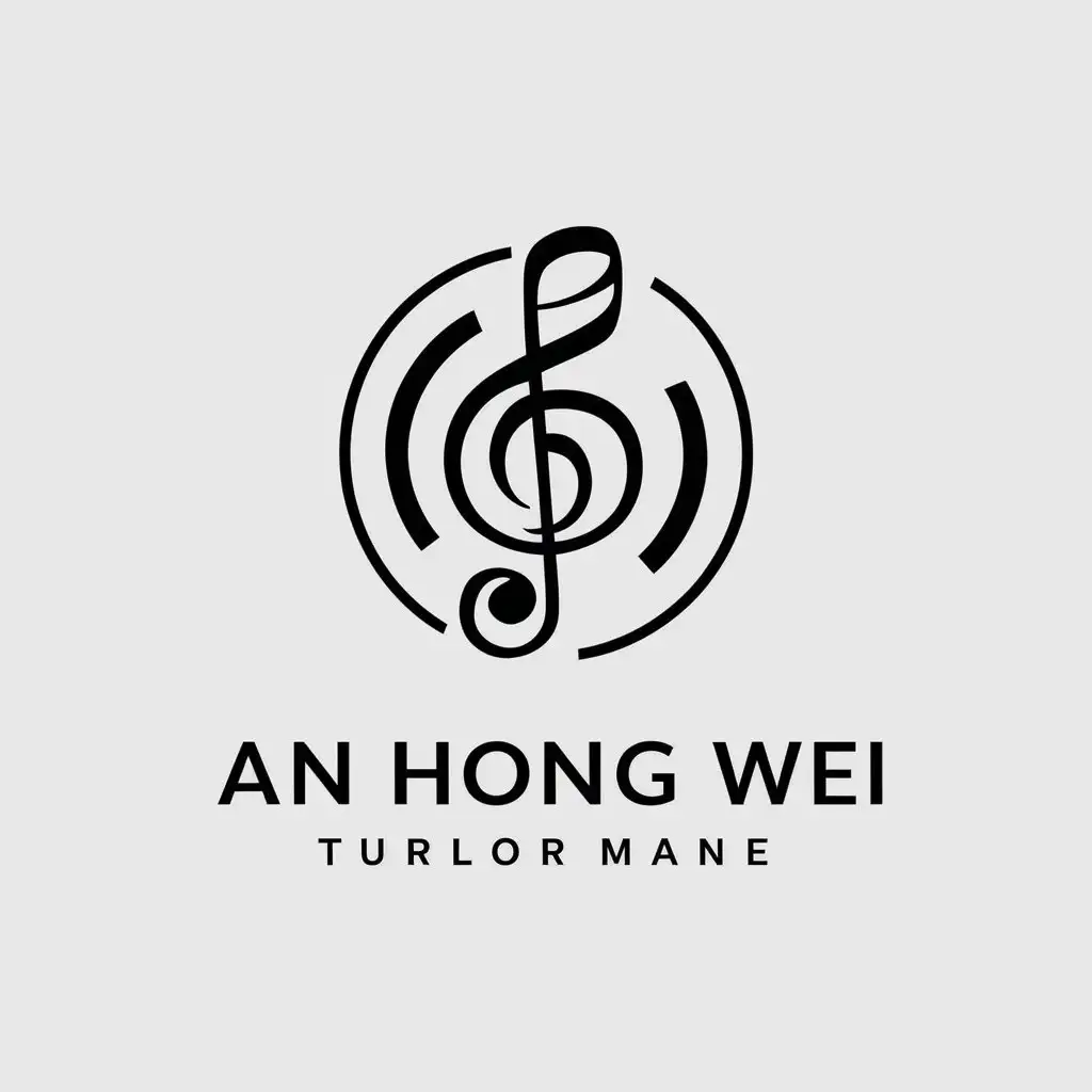 LOGO-Design-for-An-Hong-Wei-MusicThemed-Vector-Logo-with-Moderate-Style