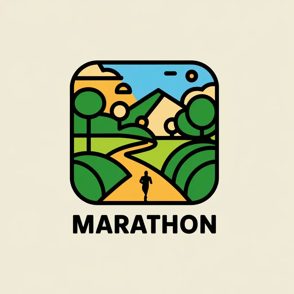 LOGO-Design-For-Marathon-Vector-Logo-with-Pastoral-Marathon-Theme