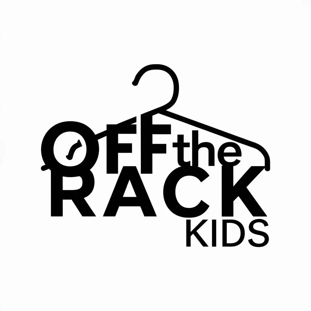 LOGO Design for Off The Rack Kids Creative Clothing Hanger Concept