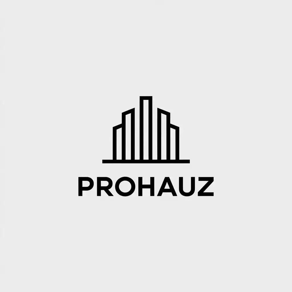 LOGO-Design-for-ProHauz-Minimalistic-Vector-with-Raising-Buildings