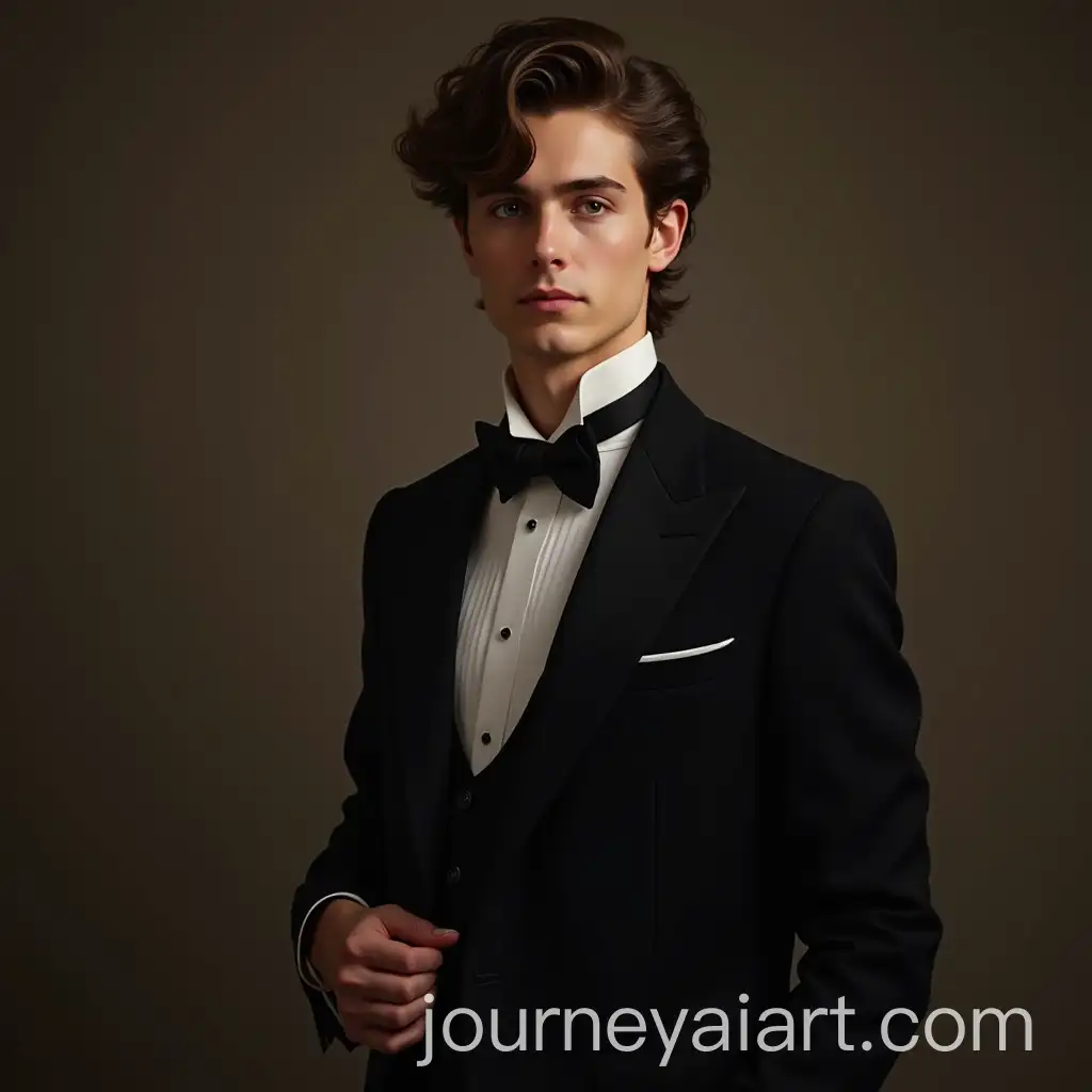 Young-Shoe-Shiner-in-Elegant-Suit-with-Charismatic-Personality