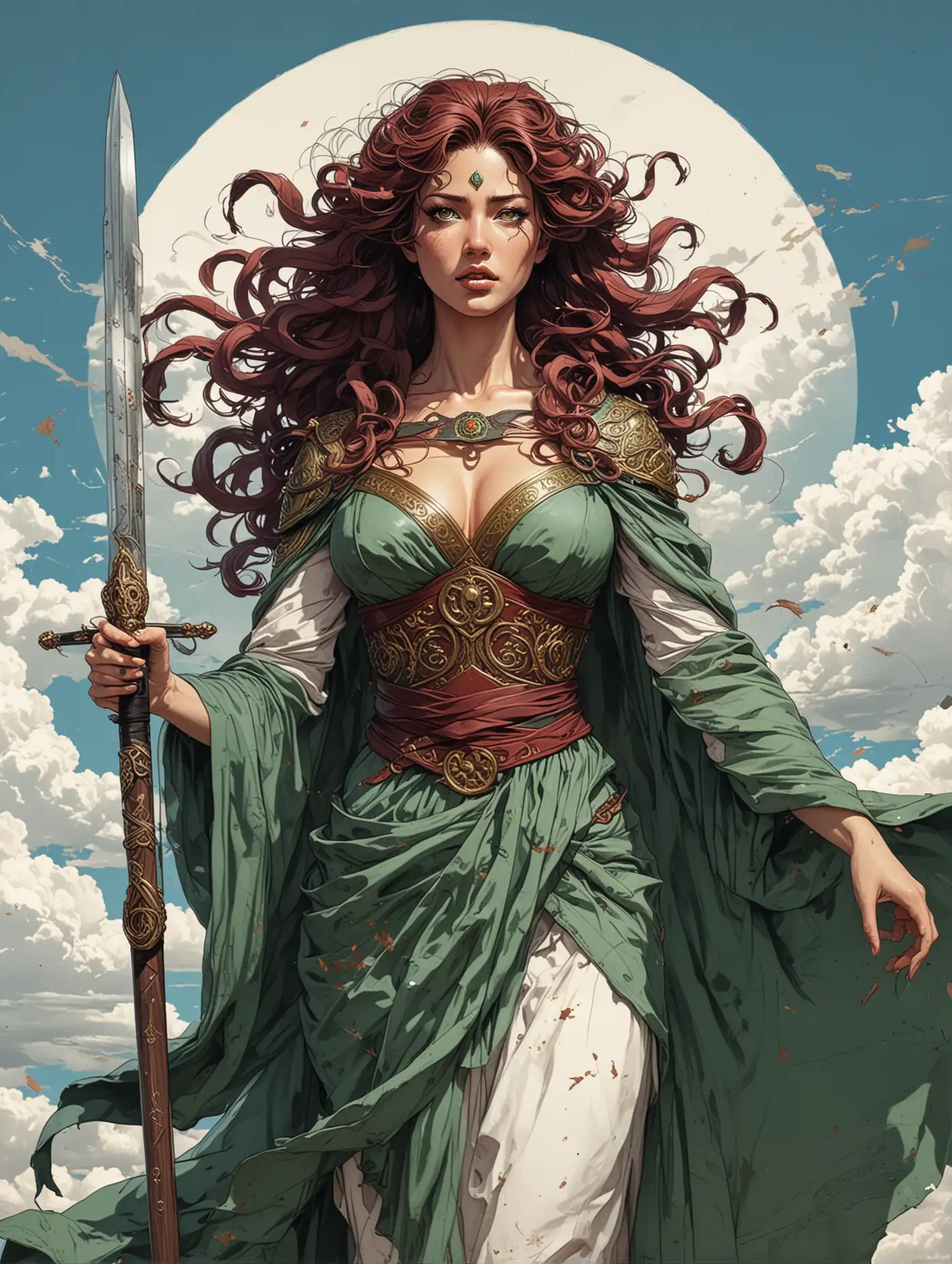 Stunning-Medusa-Portrait-in-Comic-Art-Style