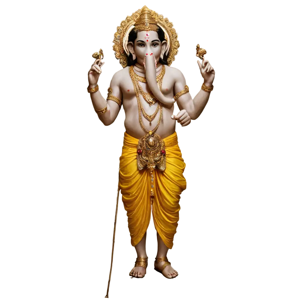 HighQuality-PNG-Image-Standing-Camera-Look-in-Lord-of-Ganapathi-Devotional