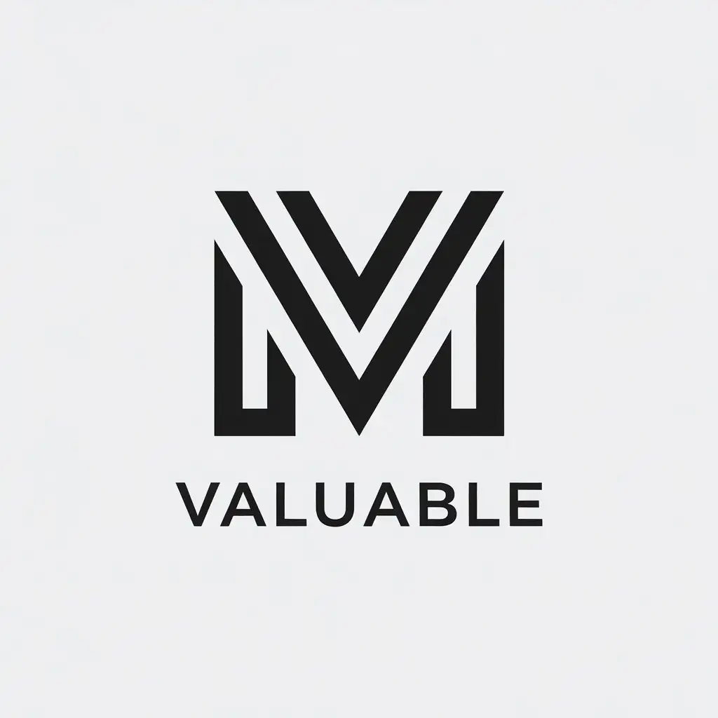 LOGO Design for Valuable Minimalistic Vector with V and M Letters for Entertainment Industry