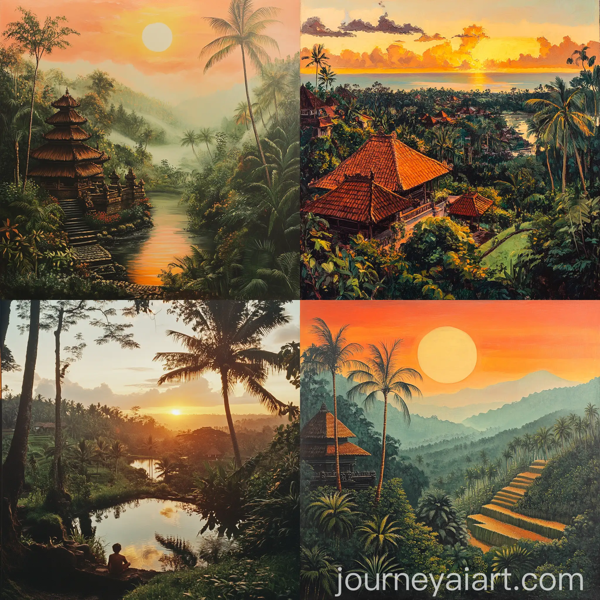 Traditional-Balinese-Sunset-Landscape-with-Lush-Greenery