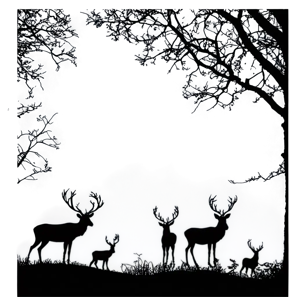 Forest-Scenery-with-Wildlife-Silhouettes-HighQuality-PNG-Image-for-Versatile-Use