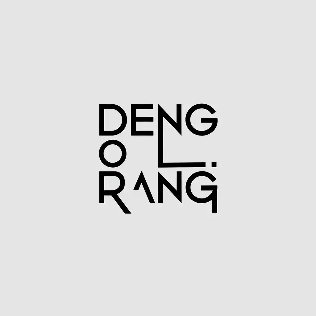 LOGO Design for Deng o Rang Minimal Typography with Poetry and Music Influence Middle Eastern Inspiration