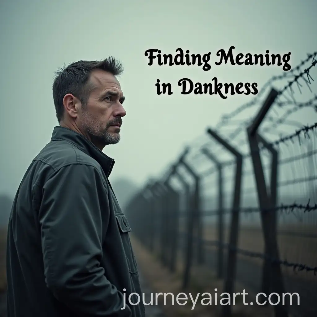 Contemplative-Man-by-Barbed-Wire-Fence-Reflecting-on-Dark-Themes