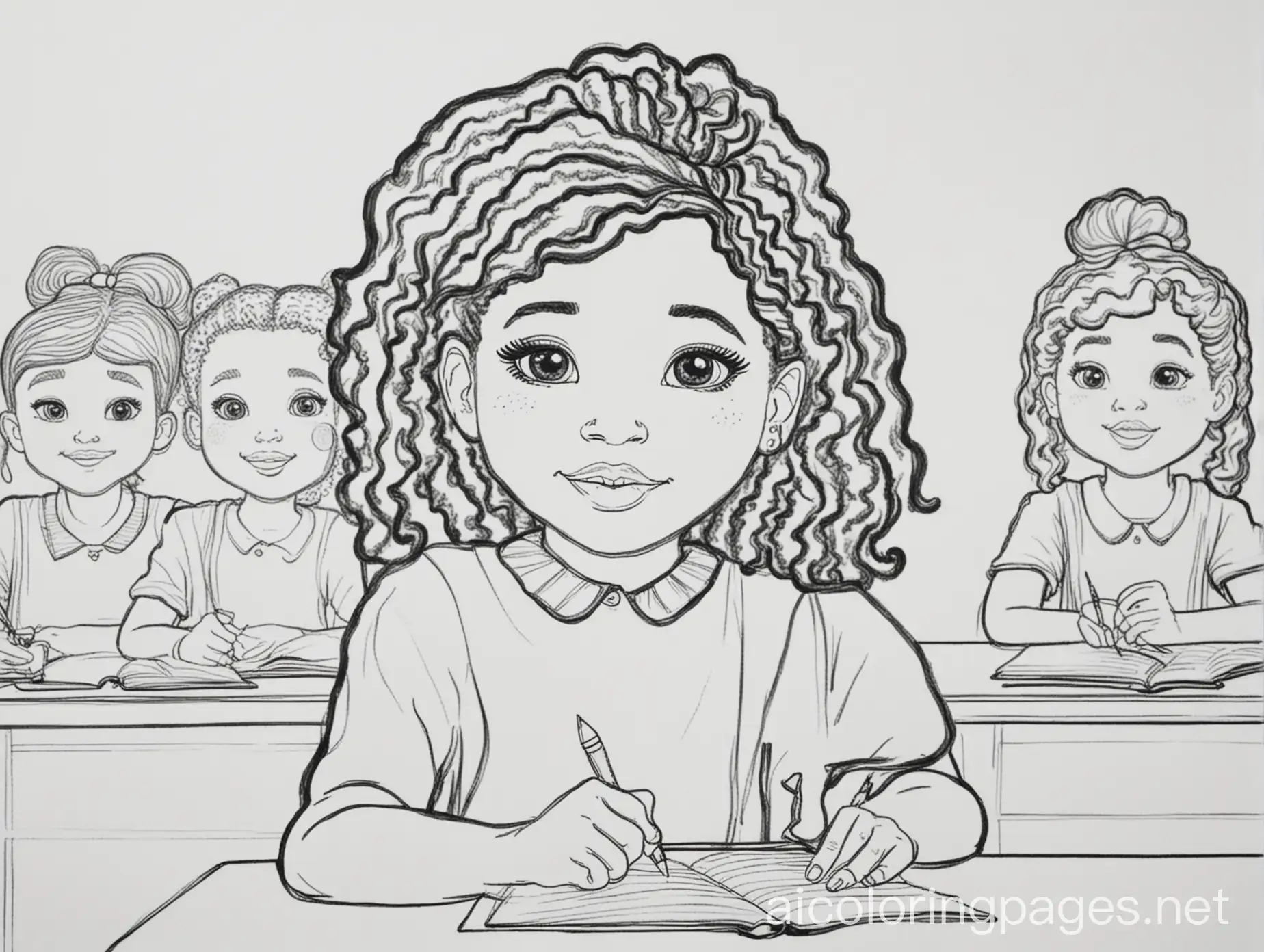 Black-Girl-Magic-at-School-Coloring-Page