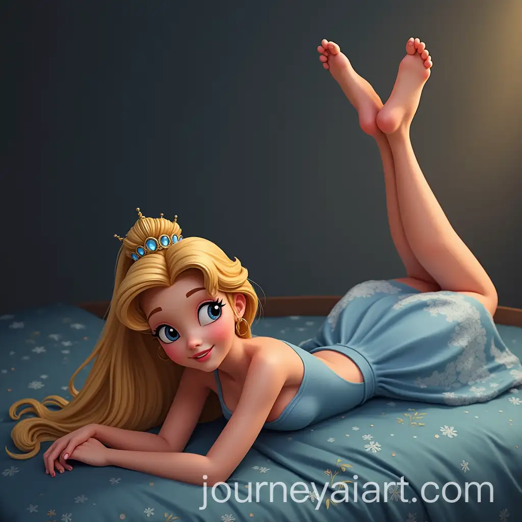 Aurora-Princess-Laying-on-Her-Stomach-with-Feet-Up-in-a-RealAI-Image-Prompt-Expansionistic-Style