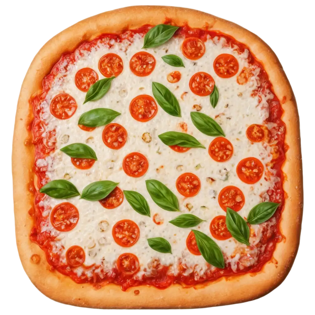 Realistic-Margherita-Pizza-PNG-Image-for-Culinary-and-Digital-Use