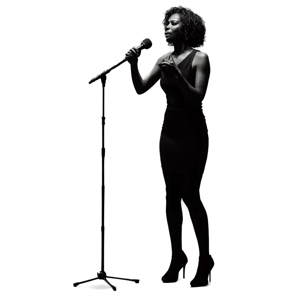 Silhouettes-Singer-with-Microphone-and-Stand-PNG-Image-Capturing-Musical-Performance